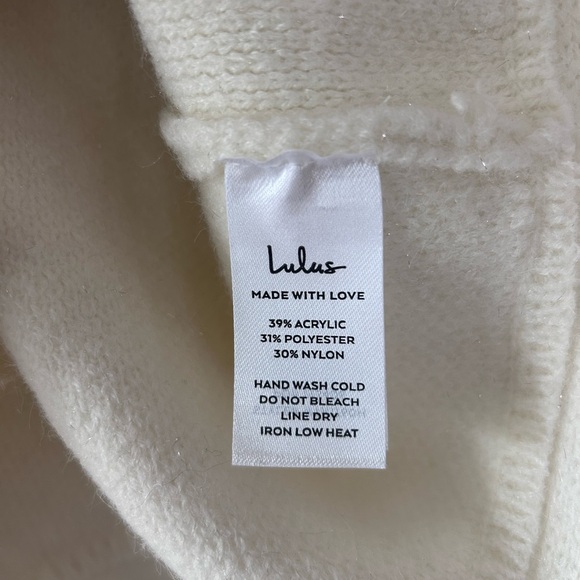 LULUS Knit Fringe Skirt with Metallic Details in Medium - Picture 5 of 7